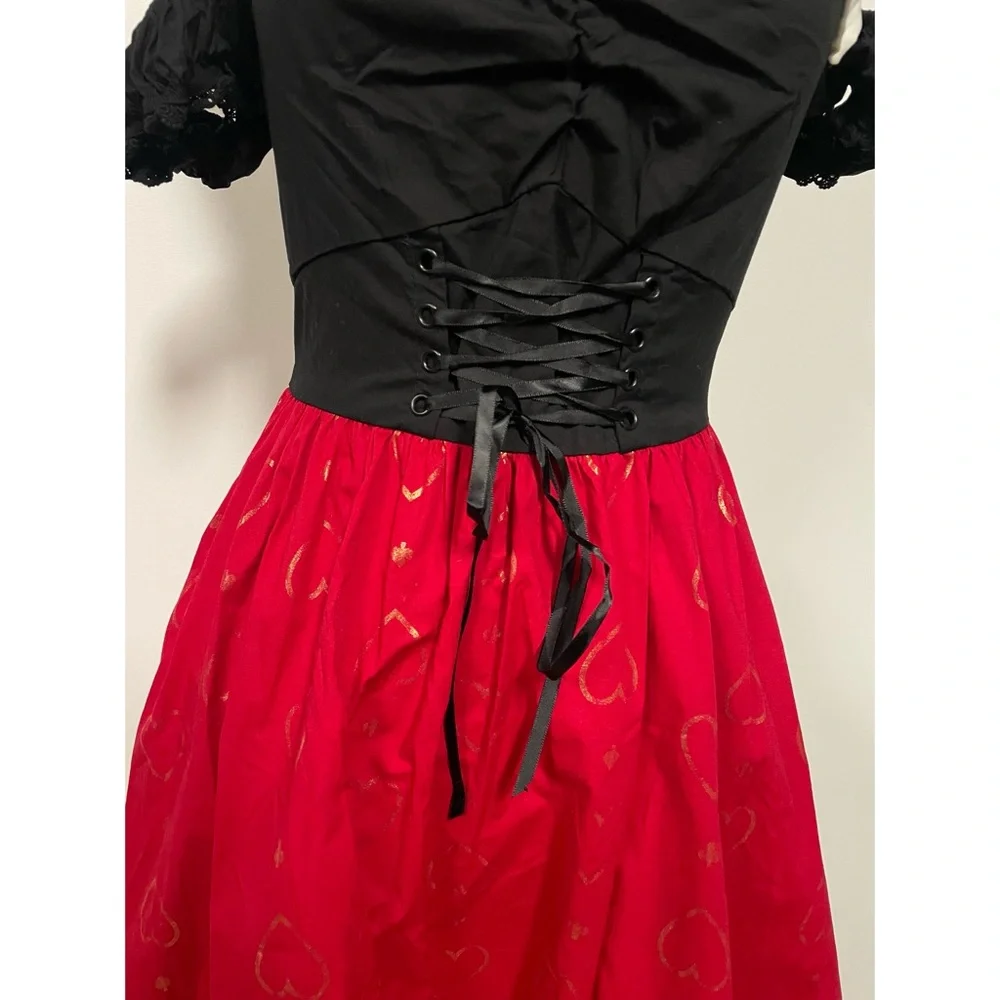 NWT Hot Topic Disney Classic Red Queen Dress Costume Size S - Picture 8 of 14